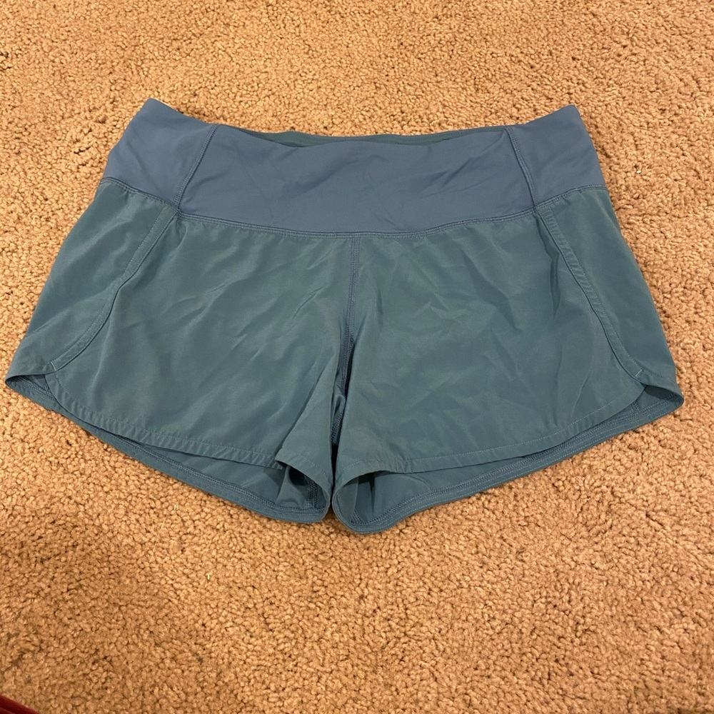 Lulu Lemon Speed Shorts Blue. Size 6